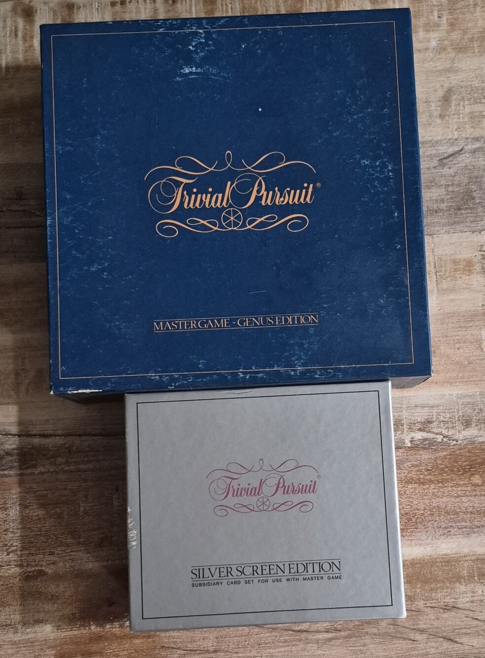 Trivial Pursuit Master Game Genus Edition W Bonus Silver Screen Edition Card Set